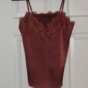 Abercrombie & Fitch Lace-Trim Cami